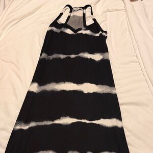 Black and White Striped Dress